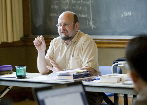The late Rev. Dr. Andrew Irvine teaching a DMin course in 2008.