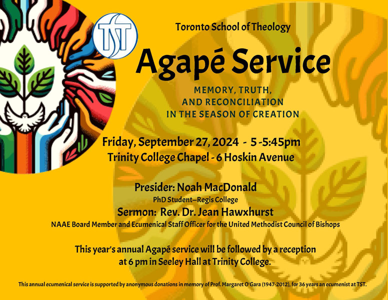 Agape Worship Service for the TST Community