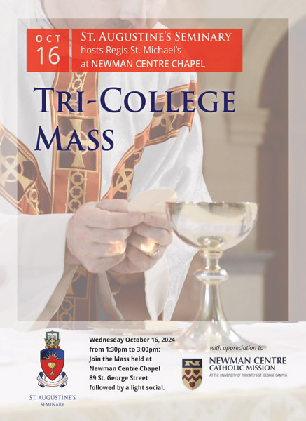 Tri-College Mass October 16