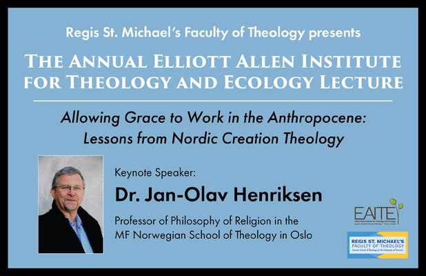 Annual Elliott Allen Institute for Theology and Ecology Lecture, November 18