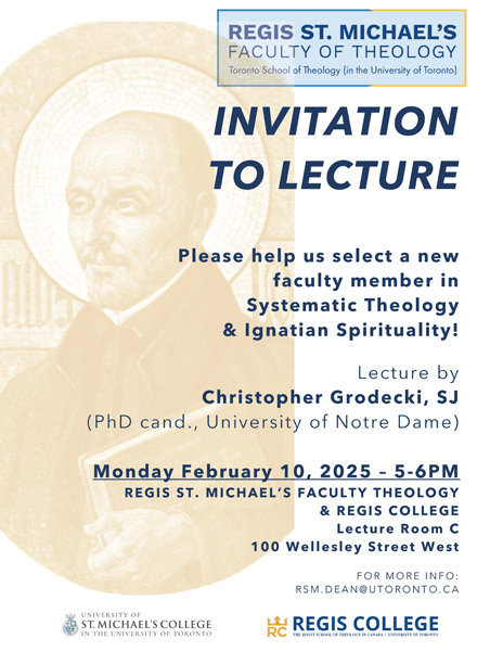 Lecture, Systematic Theology and Ignatian Spirituality, February 10